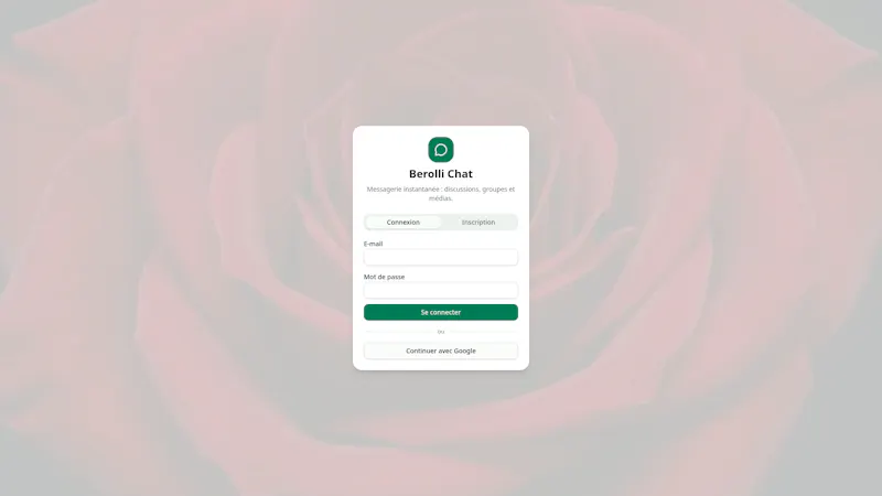 Berolli Chat — Messagerie instantanée screenshot 1