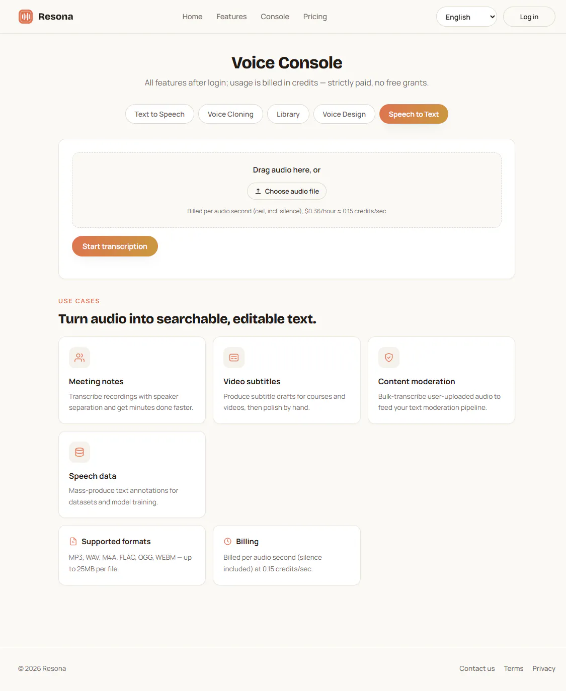 Clone voice,pay only for what you use gallery image