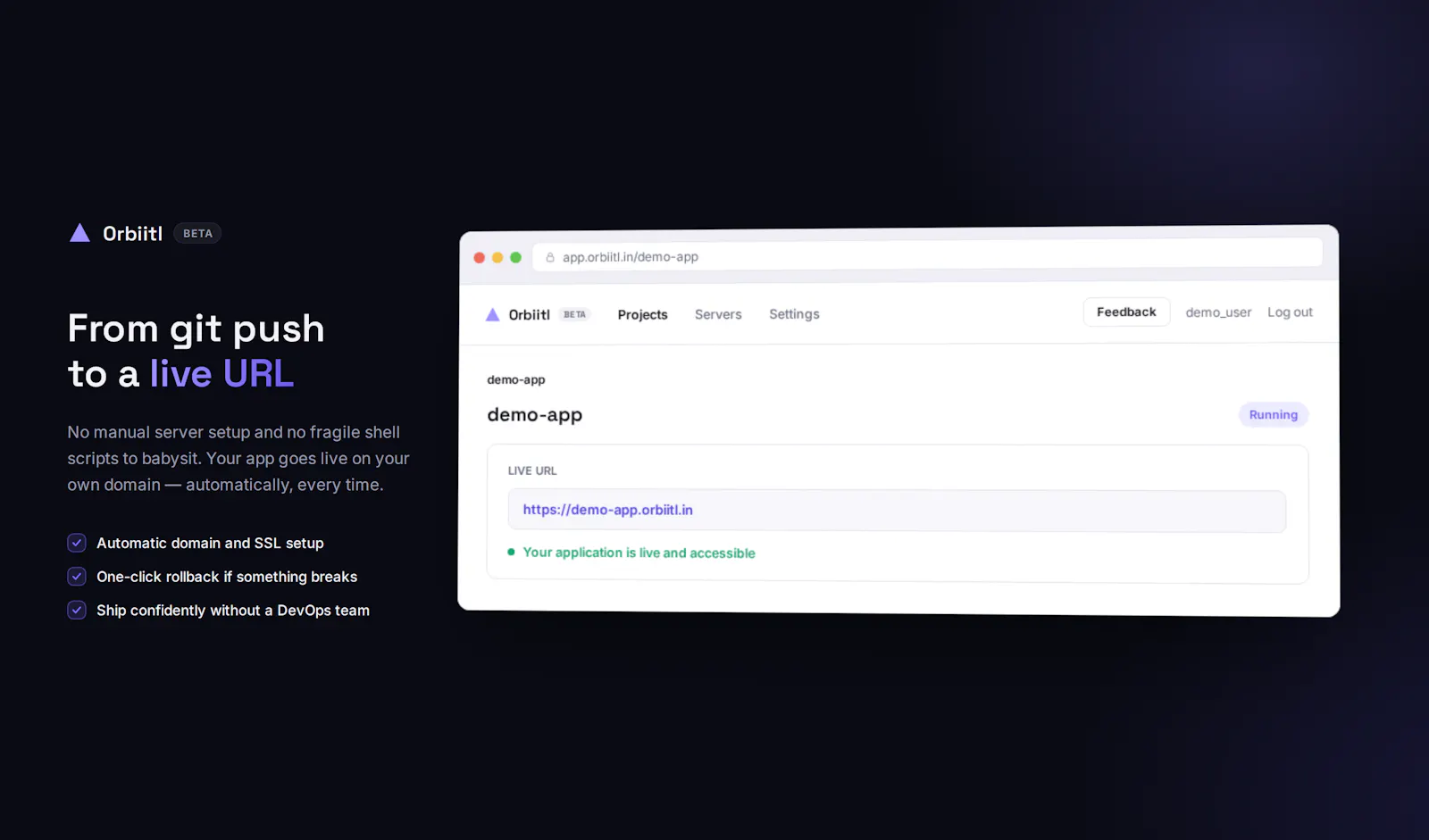 Orbiitl AutoDeployment screenshot 2