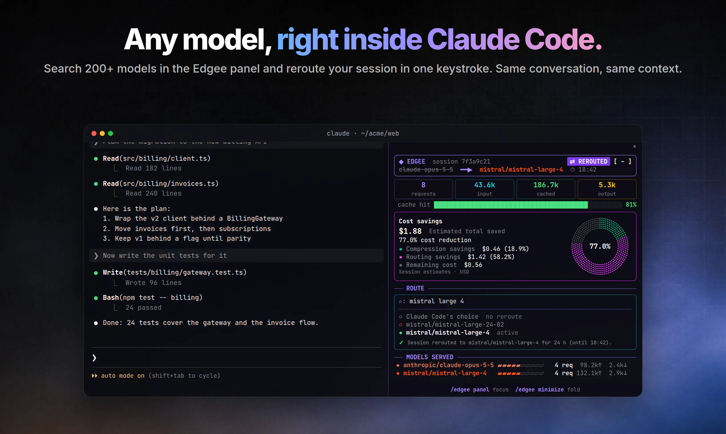 Edgee Mod for Claude Code gallery image