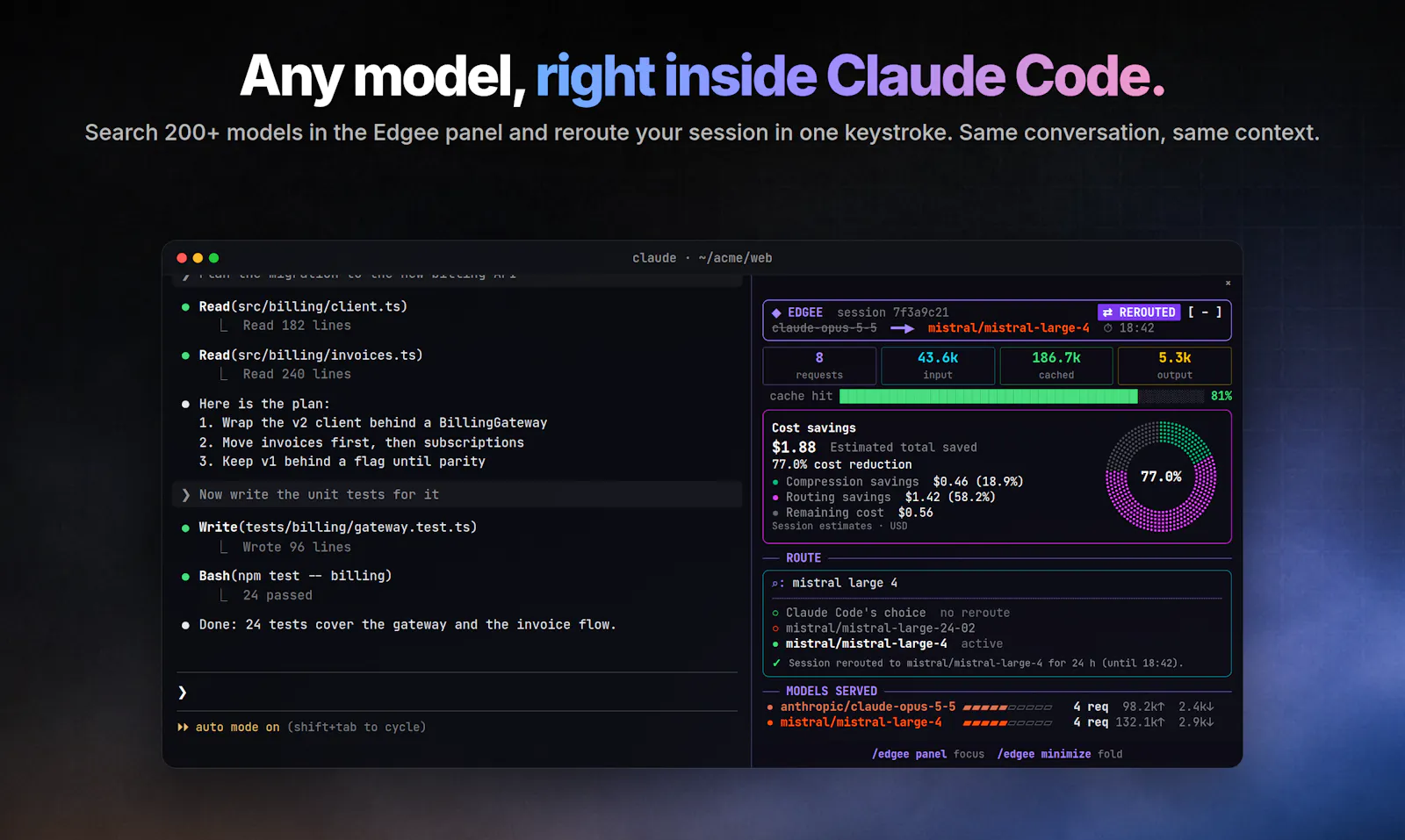 Edgee Mod for Claude Code screenshot 3