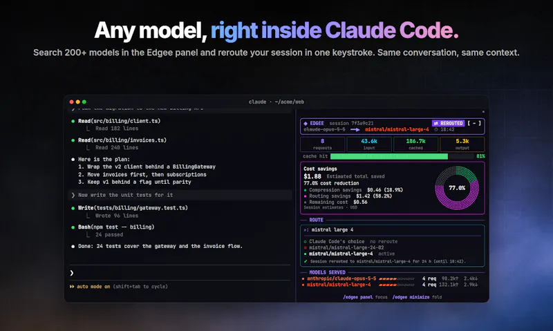 Edgee Mod for Claude Code screenshot 3