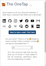 The One Tap gallery image