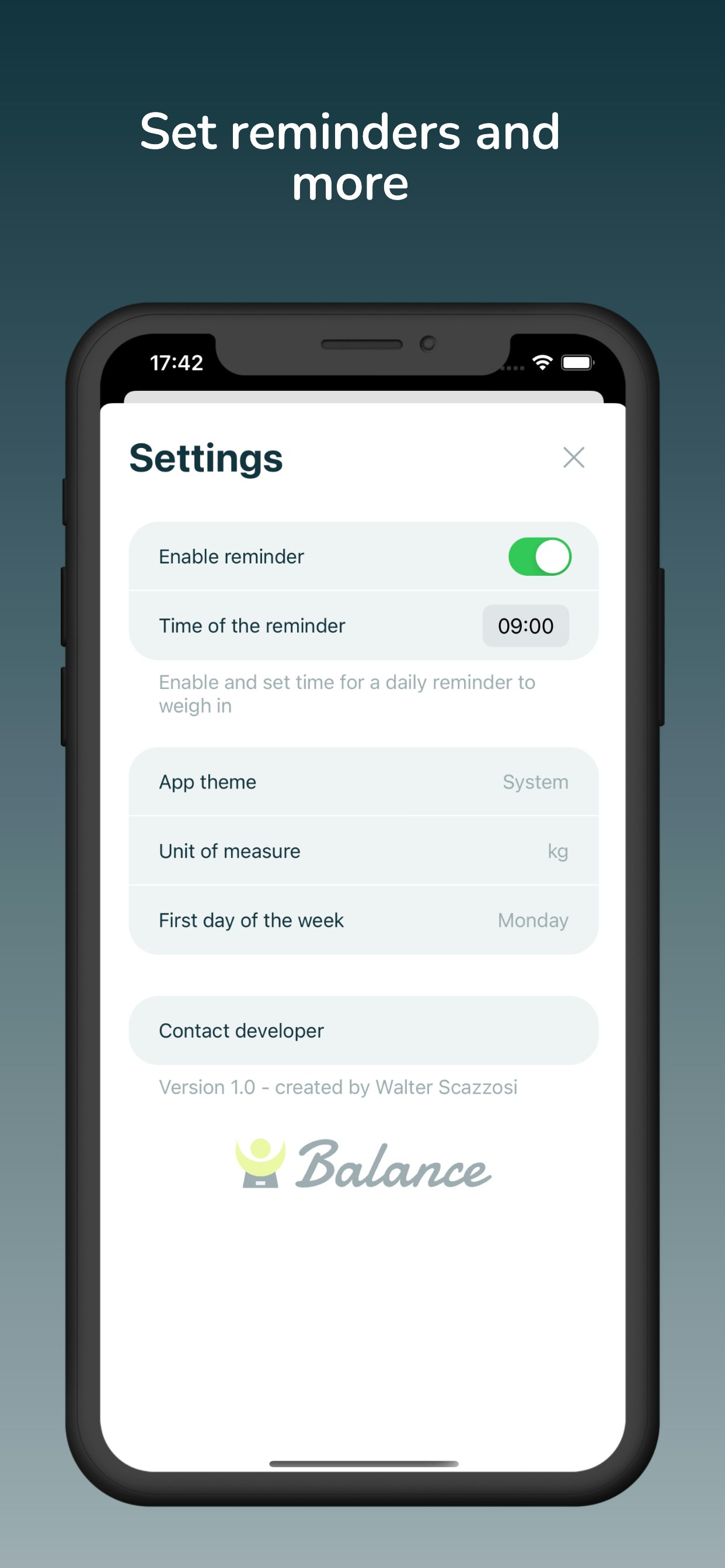 Balance - Body Weight Manager gallery image