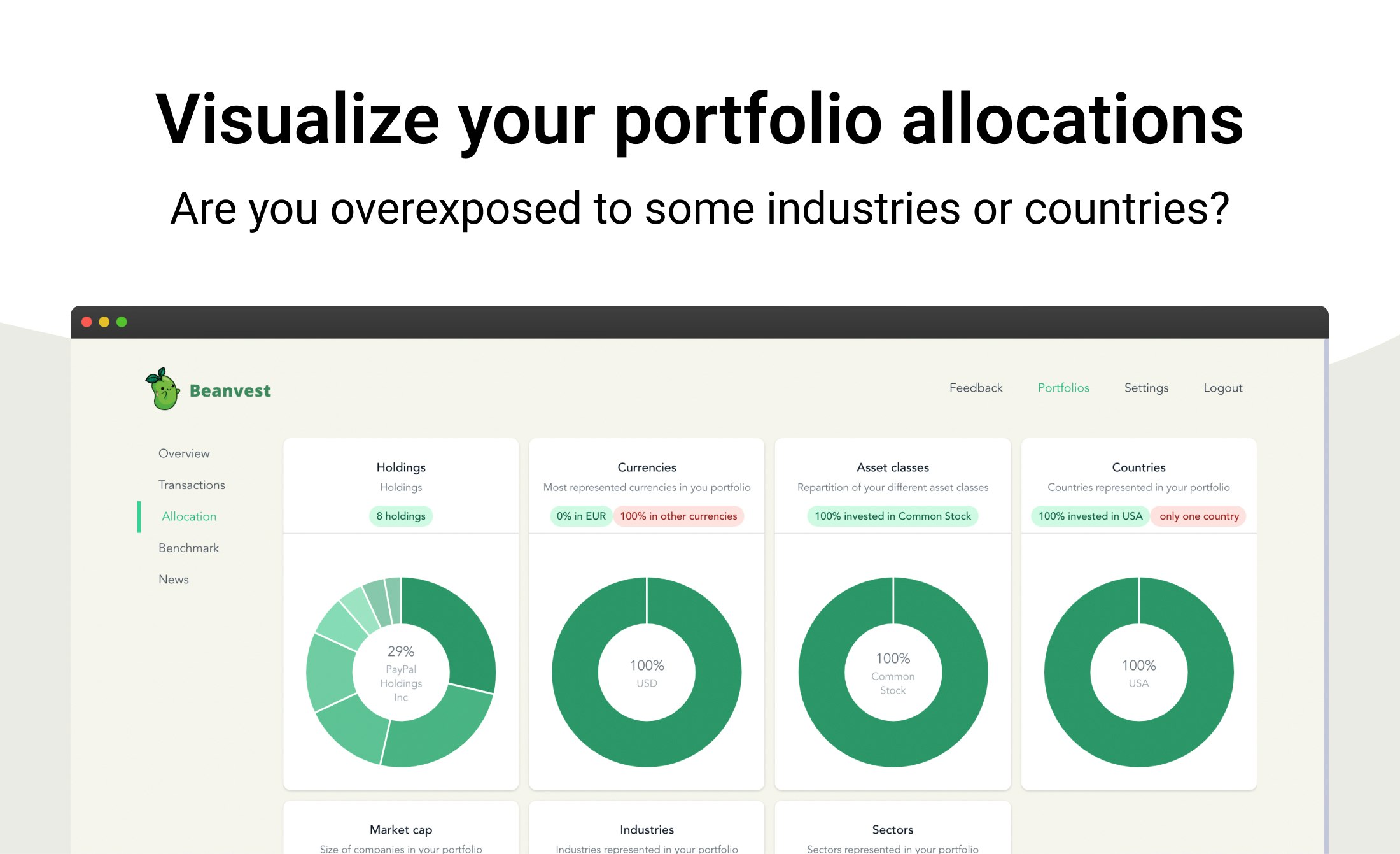 Media Beanvest - Pelacak portfolio pelaburan untuk stok, ETF, cryptos, dll 4