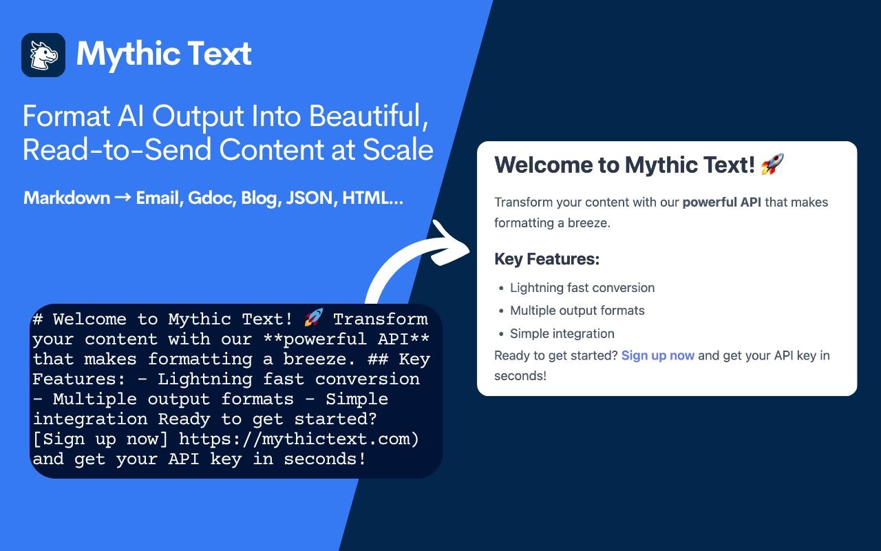 MythicText | LLM Text Formatter media 4