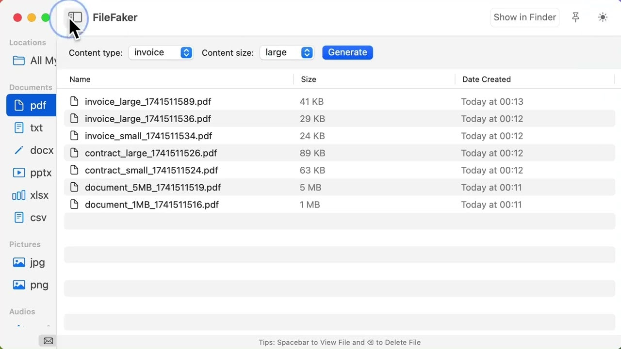 FileFaker gallery image