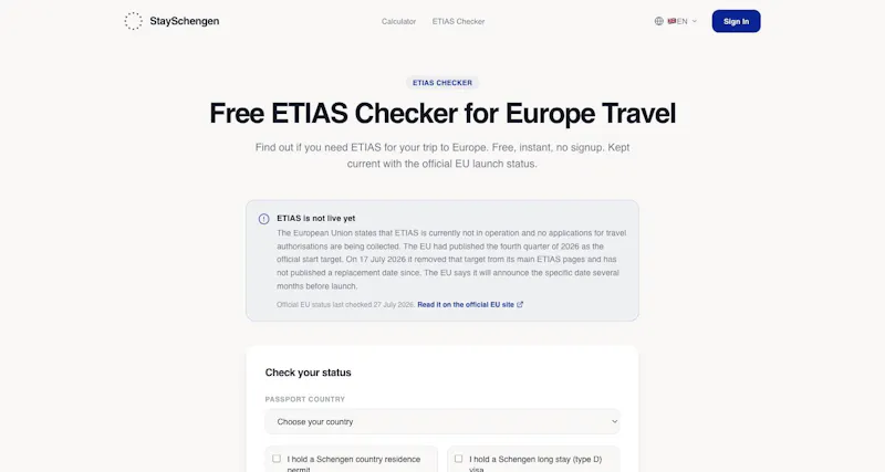 StaySchengen screenshot 3