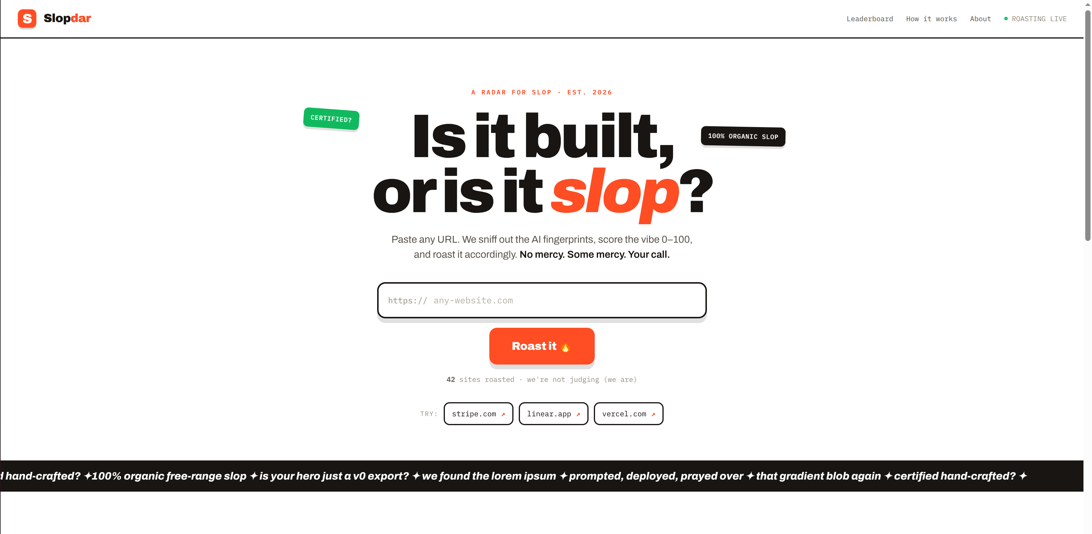 Slopdar gallery image