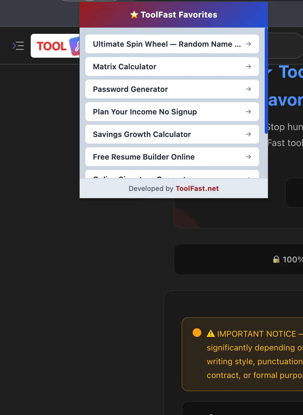 ToolFast - Free Online Tools gallery image