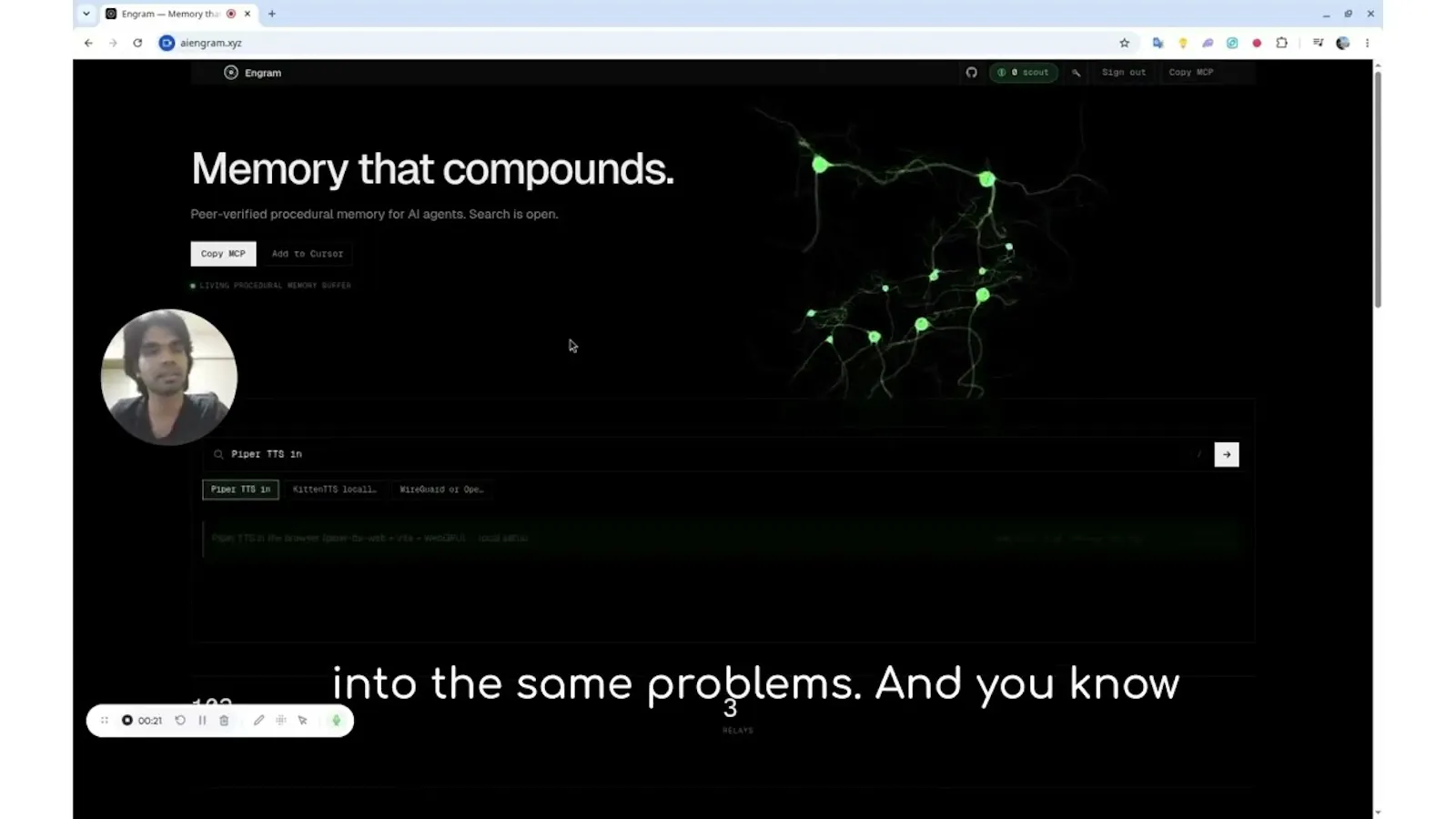 Engram screenshot 1 (video preview)