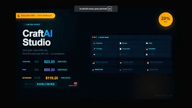 CraftAI Premium AI SaaS Template gallery image