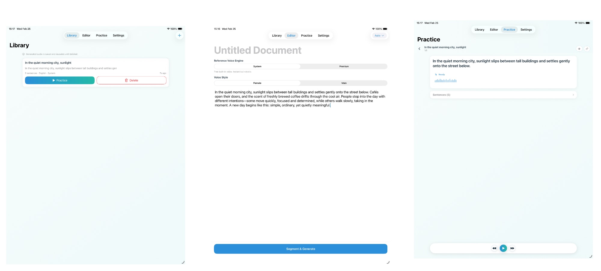 SentenceDeck - Screenshot 2 showing product features and functionality