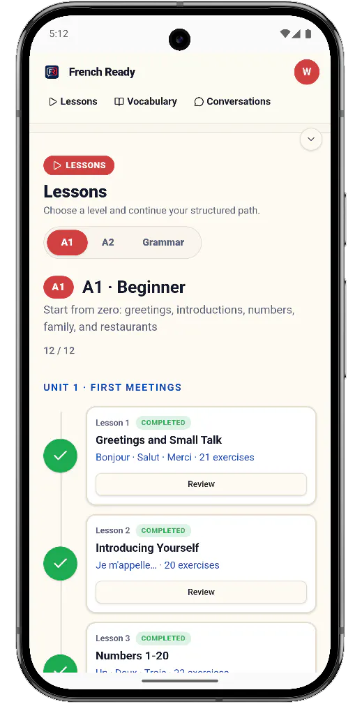 French Ready App gallery image