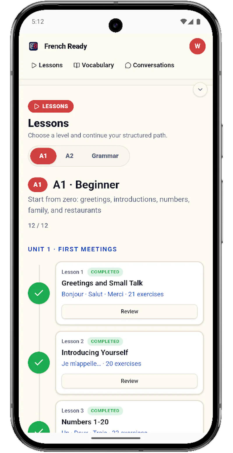 French Ready App screenshot 13