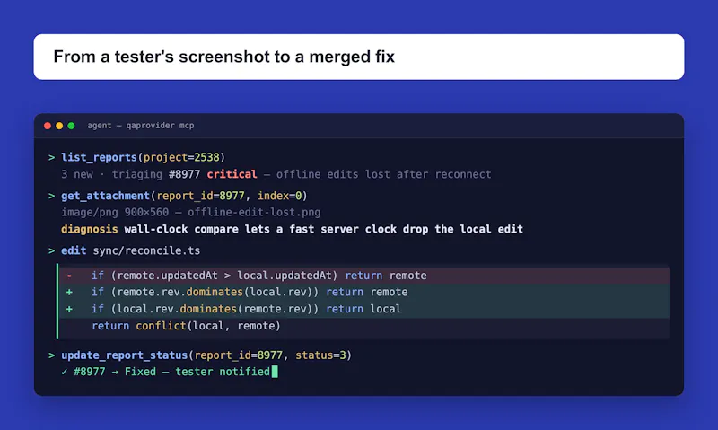 QAProvider screenshot 1