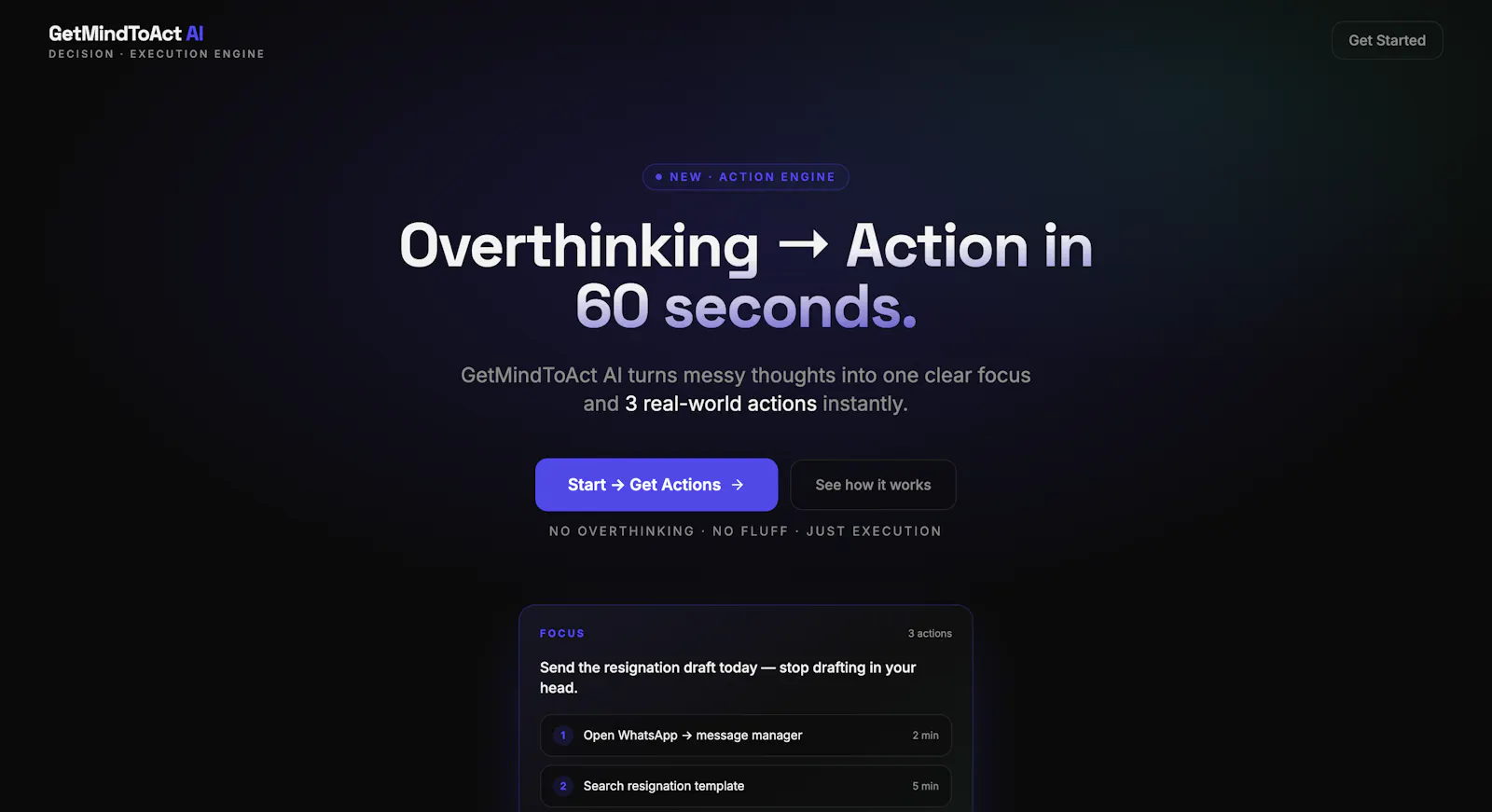 GetMindToAct screenshot 2