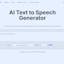 AI Text to Speech
