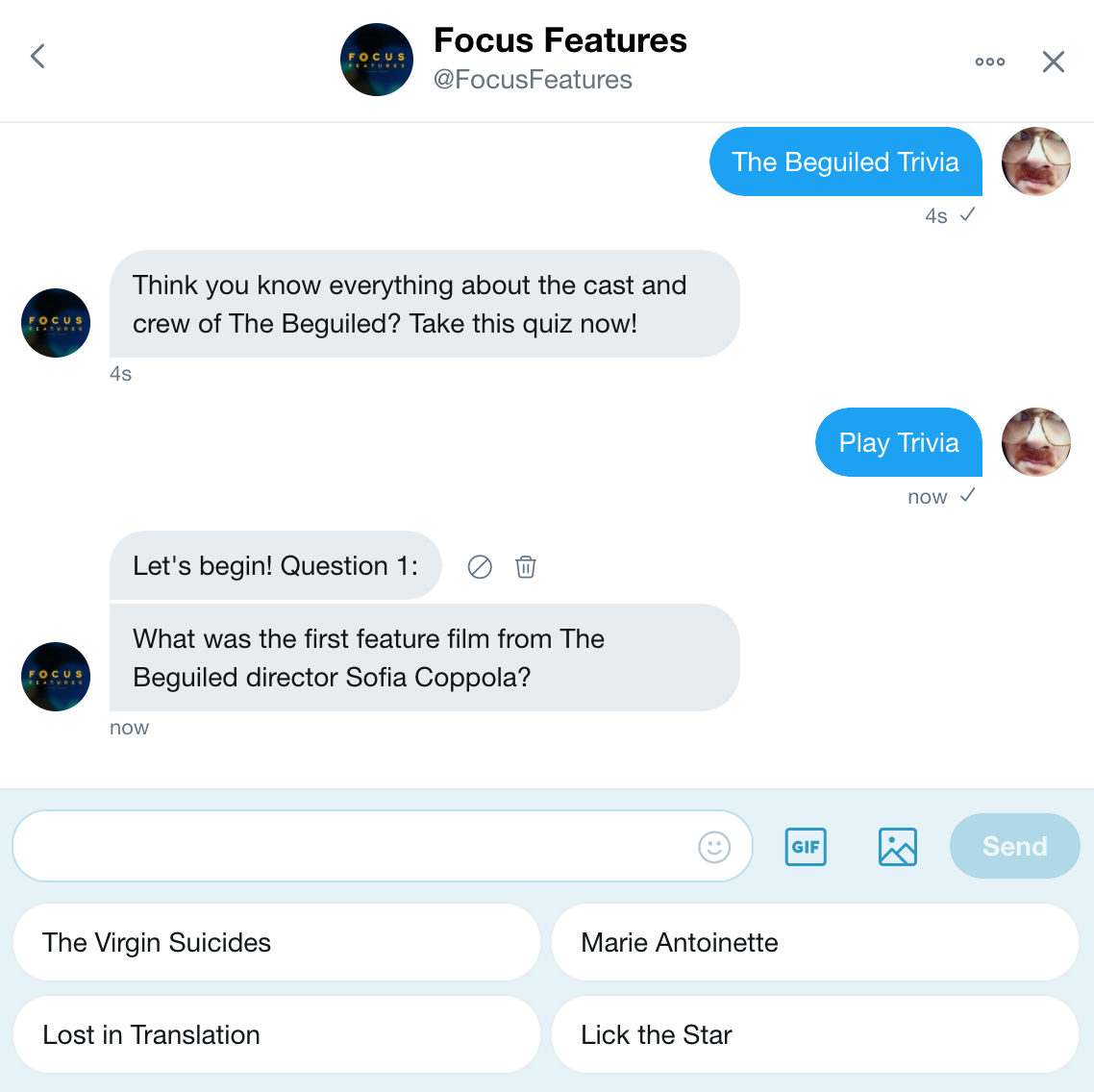 Focus Features DM Bot gallery image
