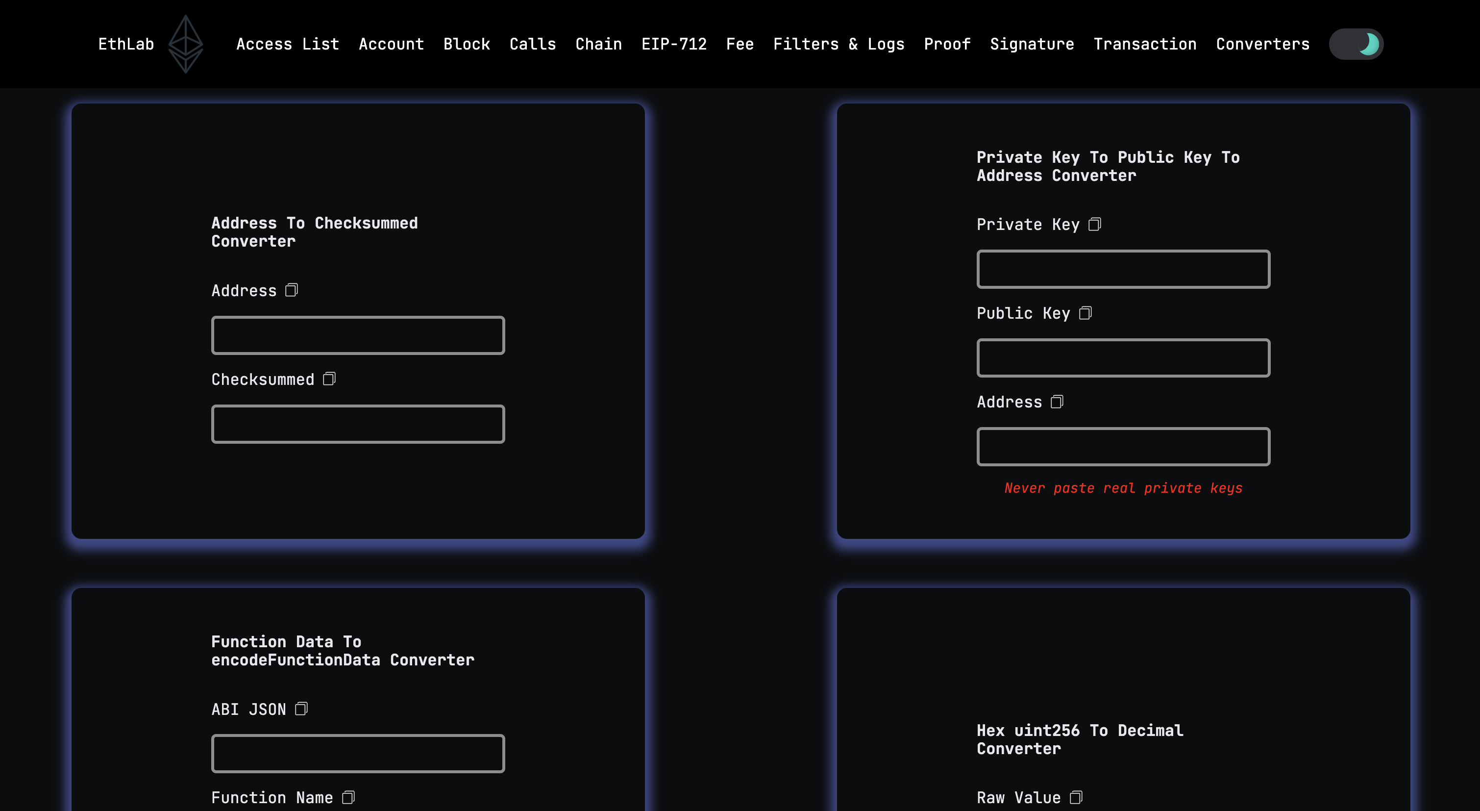 EthLab — Ethereum Blockchain Tool gallery image