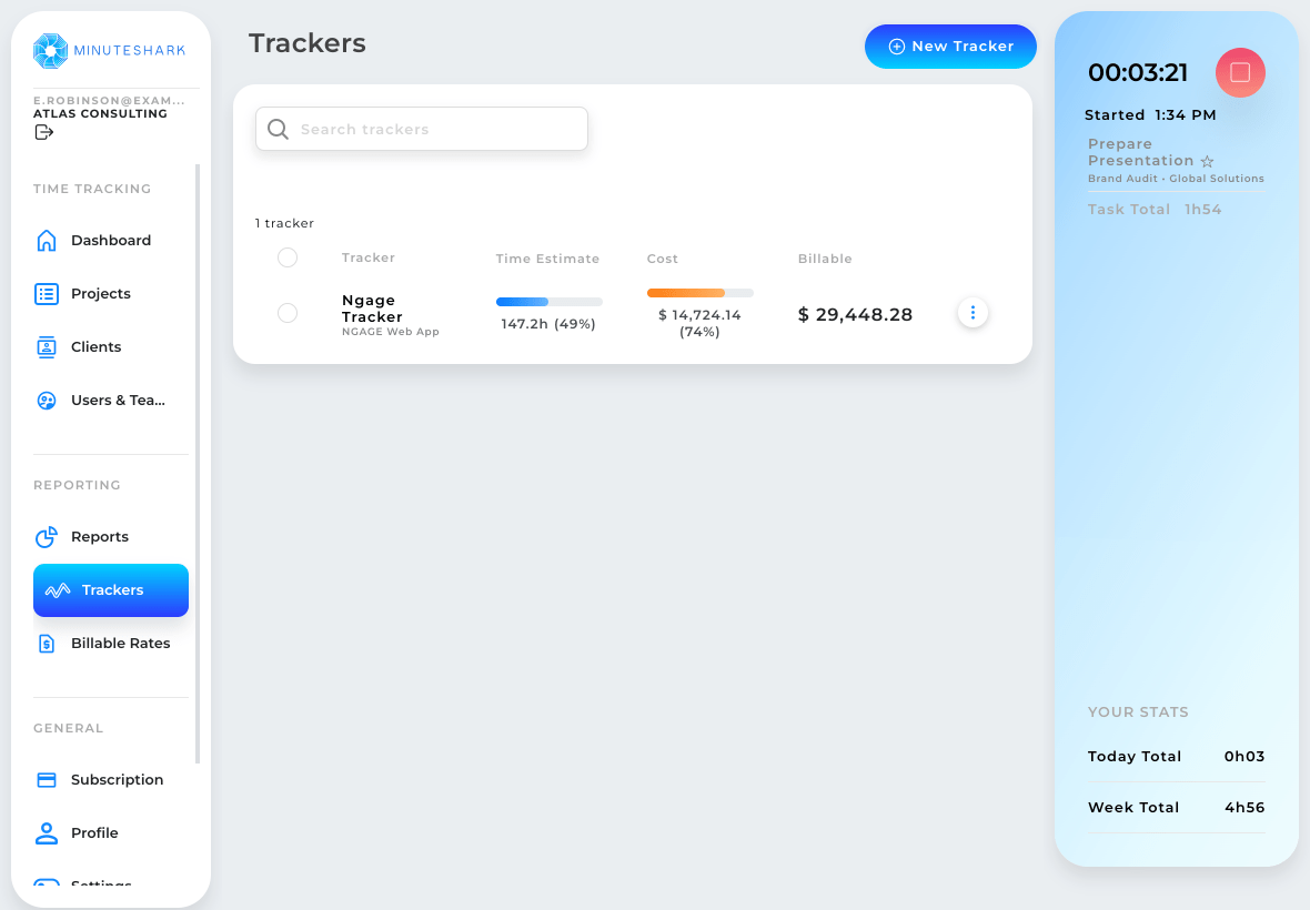 MinuteShark - Screenshot 4 showing product features and functionality