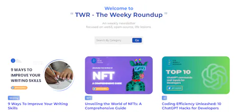 TWR ~ The Weekly Roundup gallery image