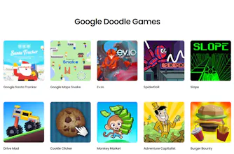 Online Google Doodle Games Play gallery image