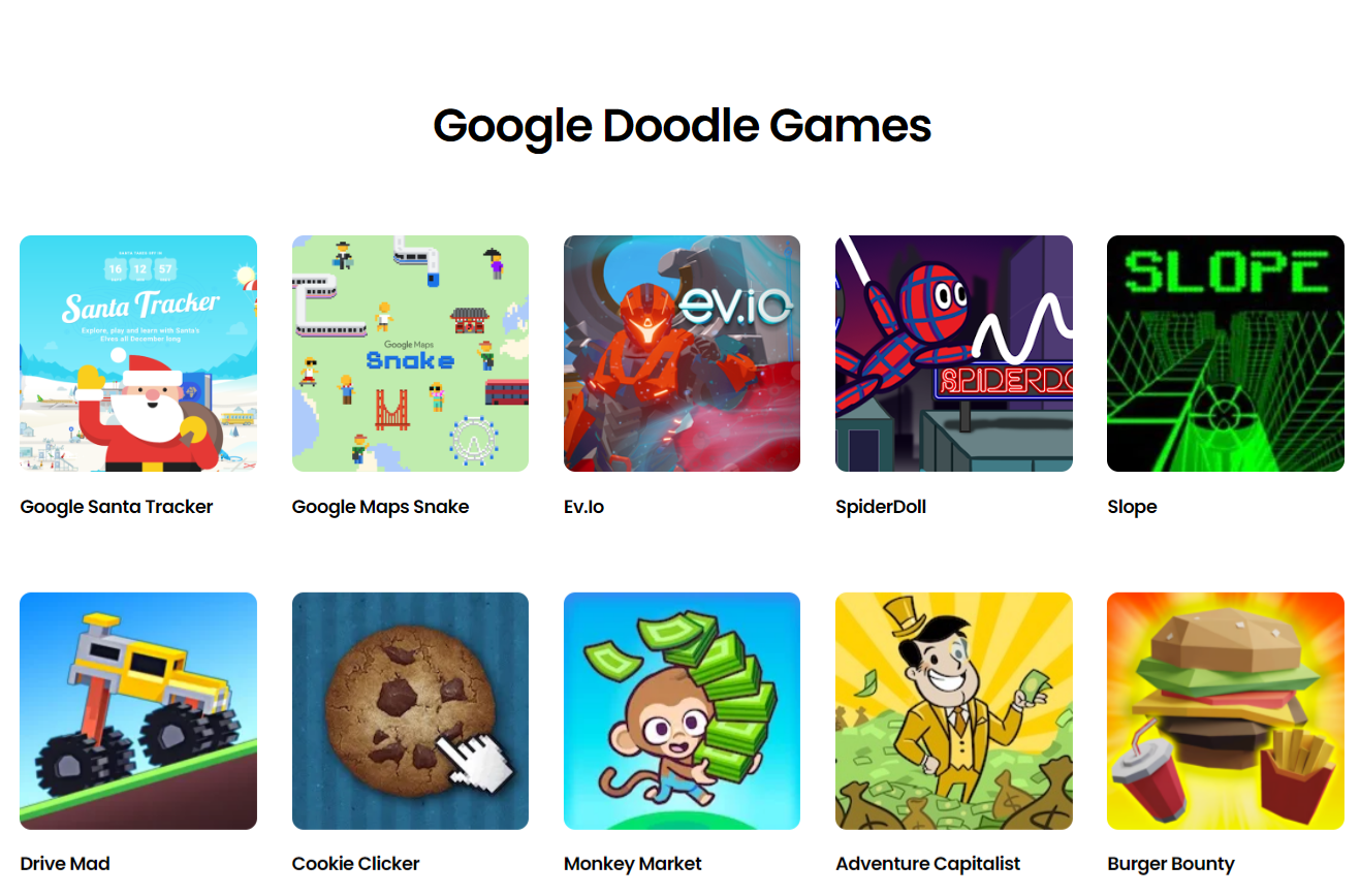 وسائط ألعاب Google Doodle عبر الإنترنت - العب عبر الإنترنت مجانًا! 1