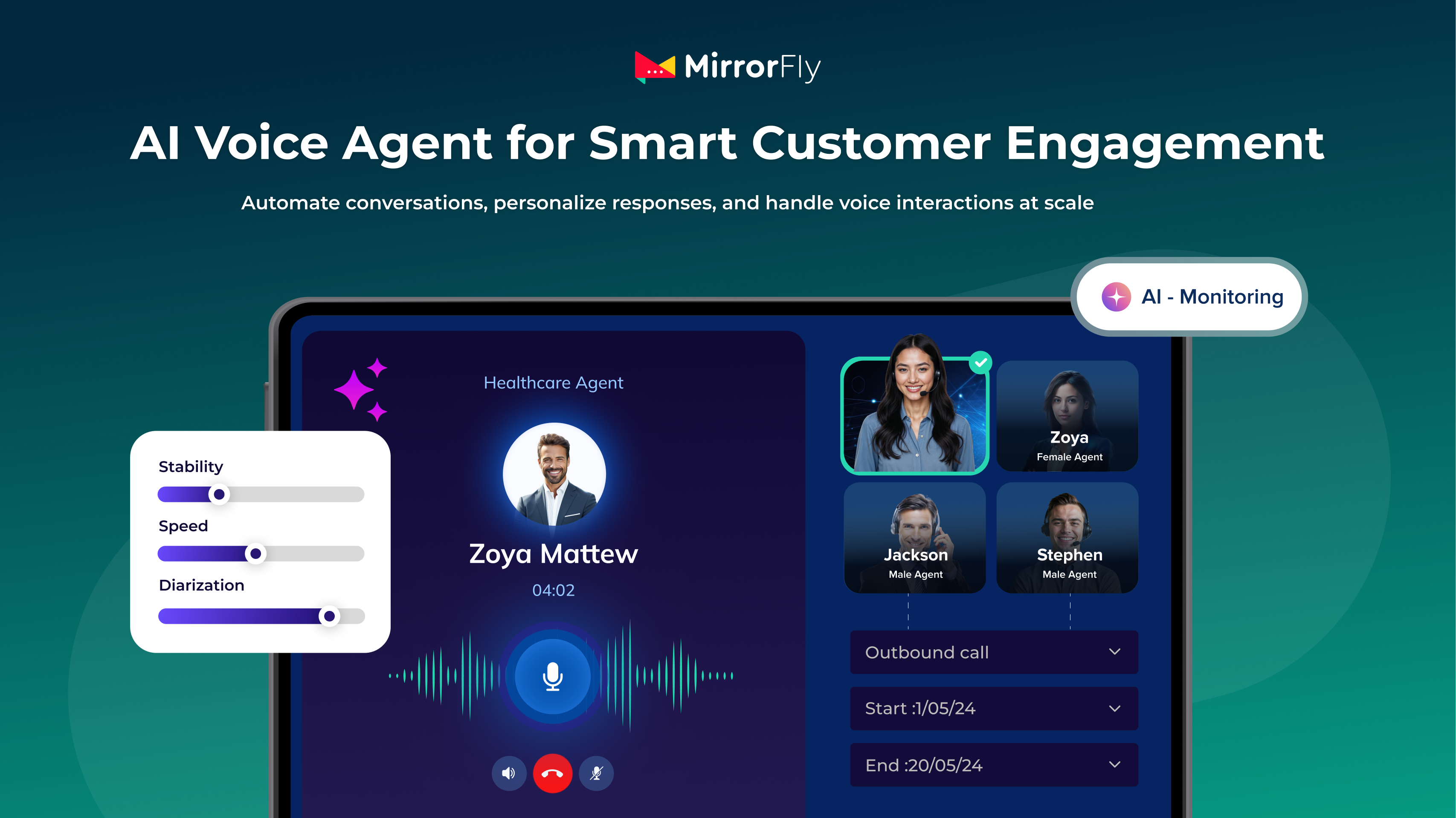 MirrorFly AI Voice Agent  gallery image