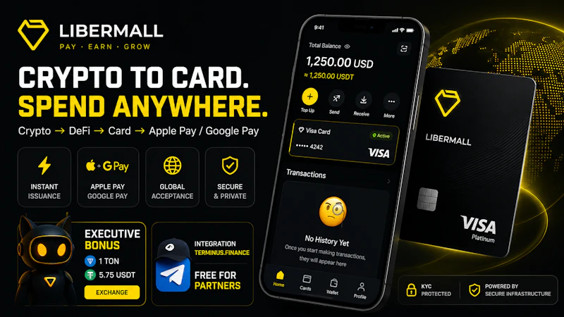 Libermall Virtual Crypto Card screenshot 1
