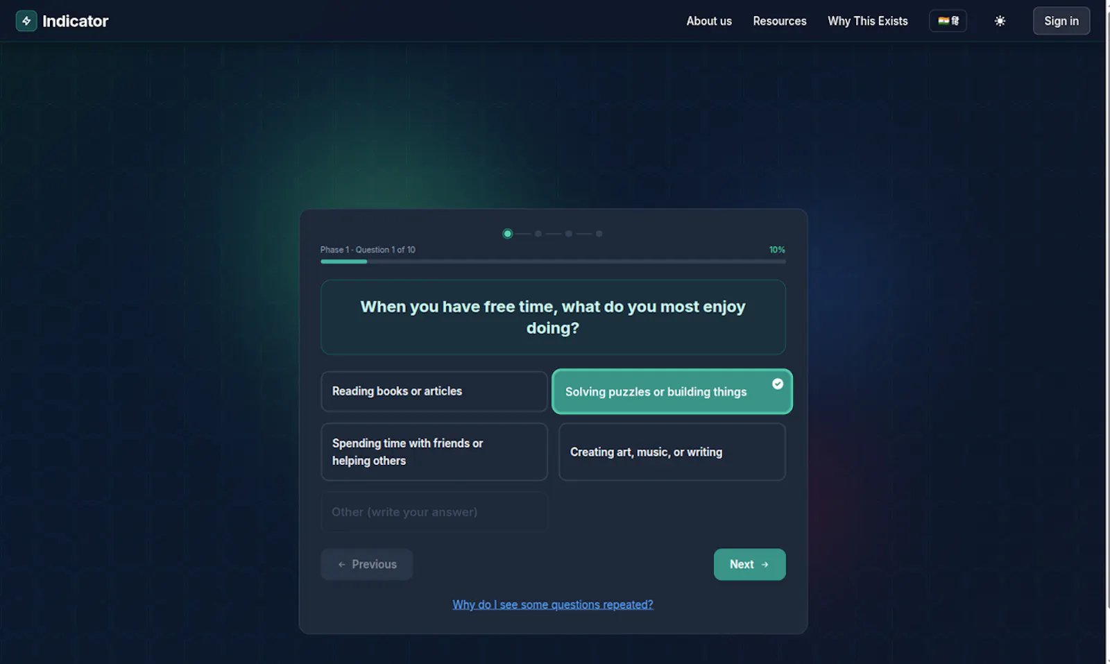 Indicator screenshot 2