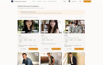 AI Character Generator gallery image