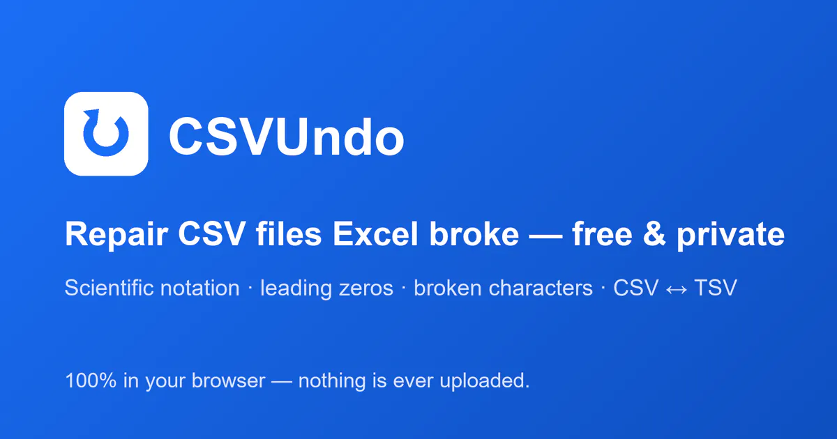 CSVUndo gallery image
