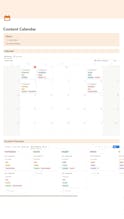 Free Content Calendar Notion Template gallery image