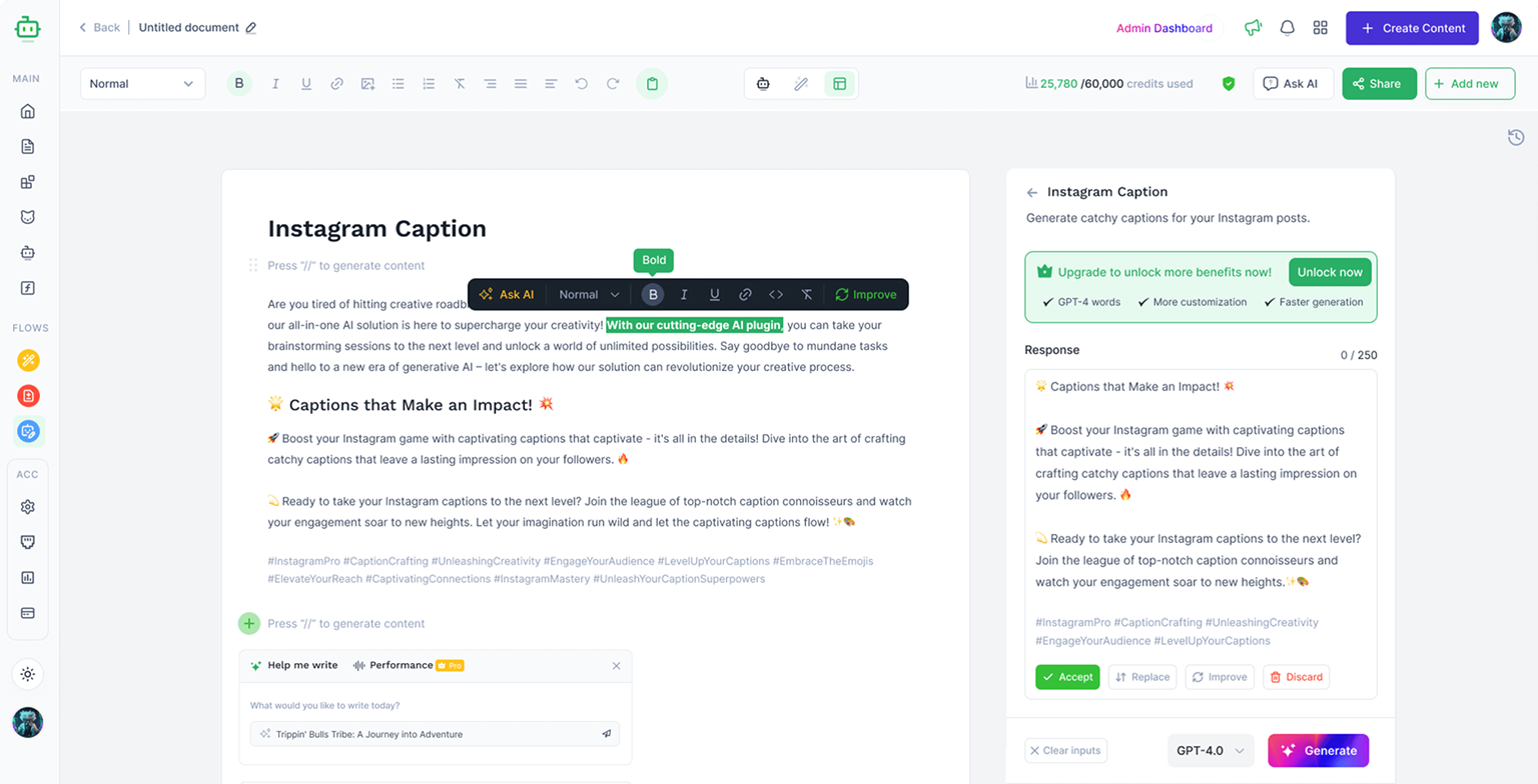 Ultimateai - AI -inhoud, blogwizard, chatbot, stem, afbeelding en meer media 1