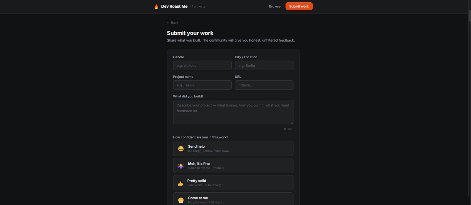 Dev Roast Me  screenshot 3