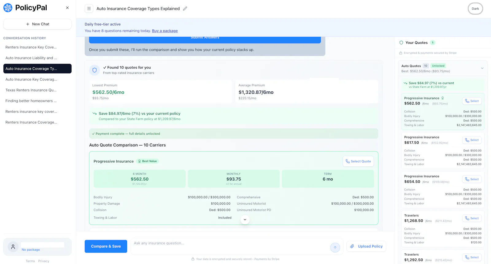 PolicyPal AI screenshot 2