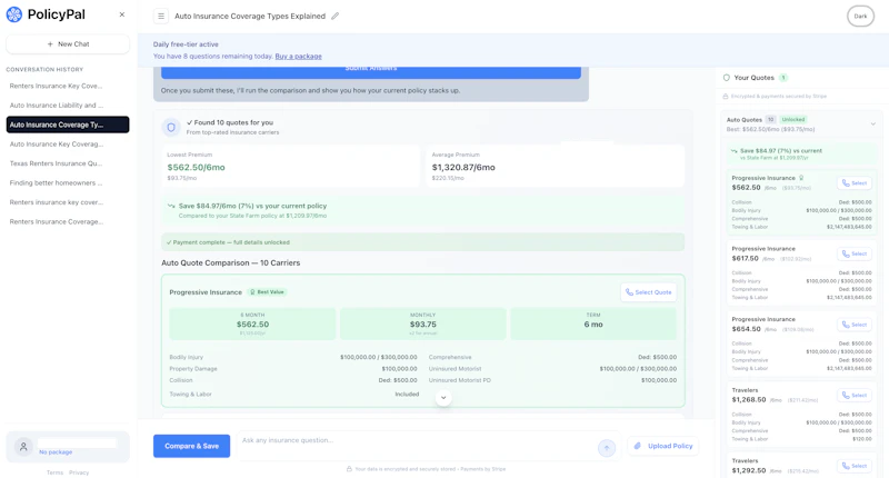 PolicyPal AI screenshot 2