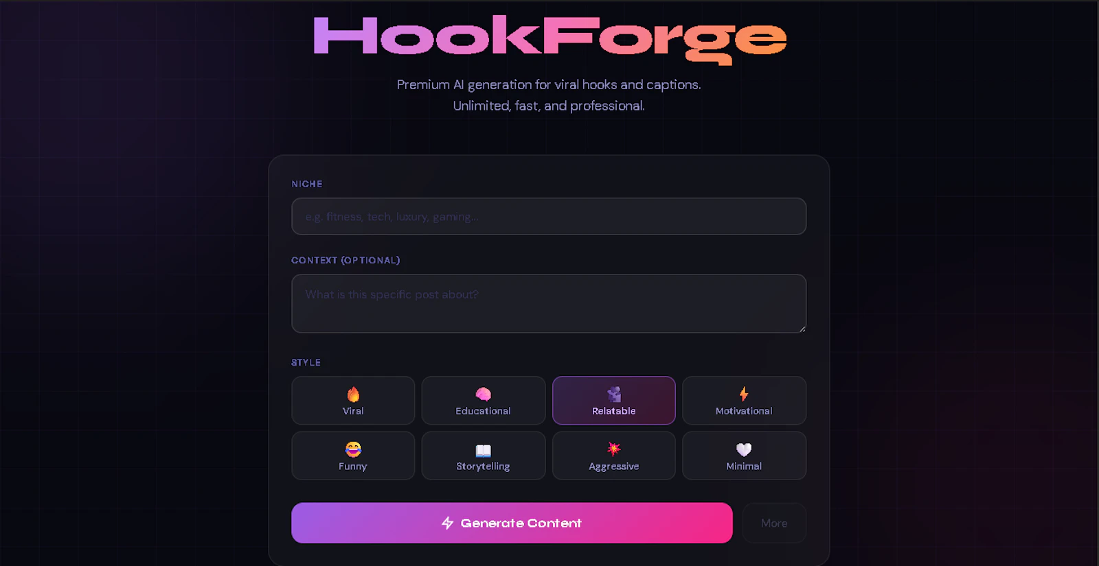 HookForge screenshot 2