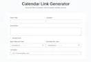 Calendar Link Generator