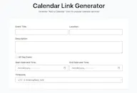 Calendar Link Generator