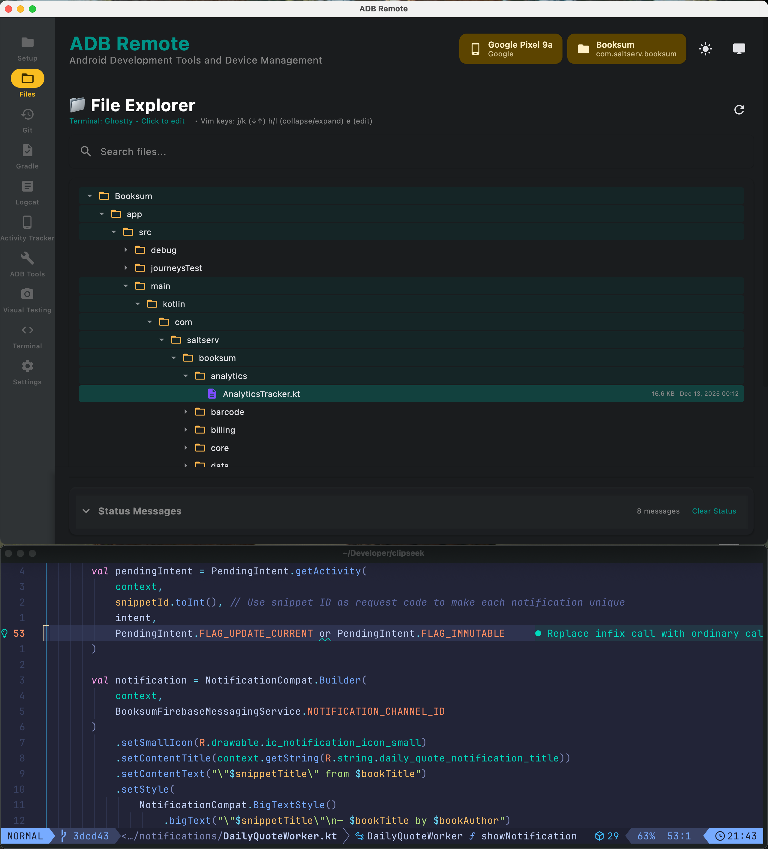 ADB Remote - Screenshot 2 showing product features and functionality