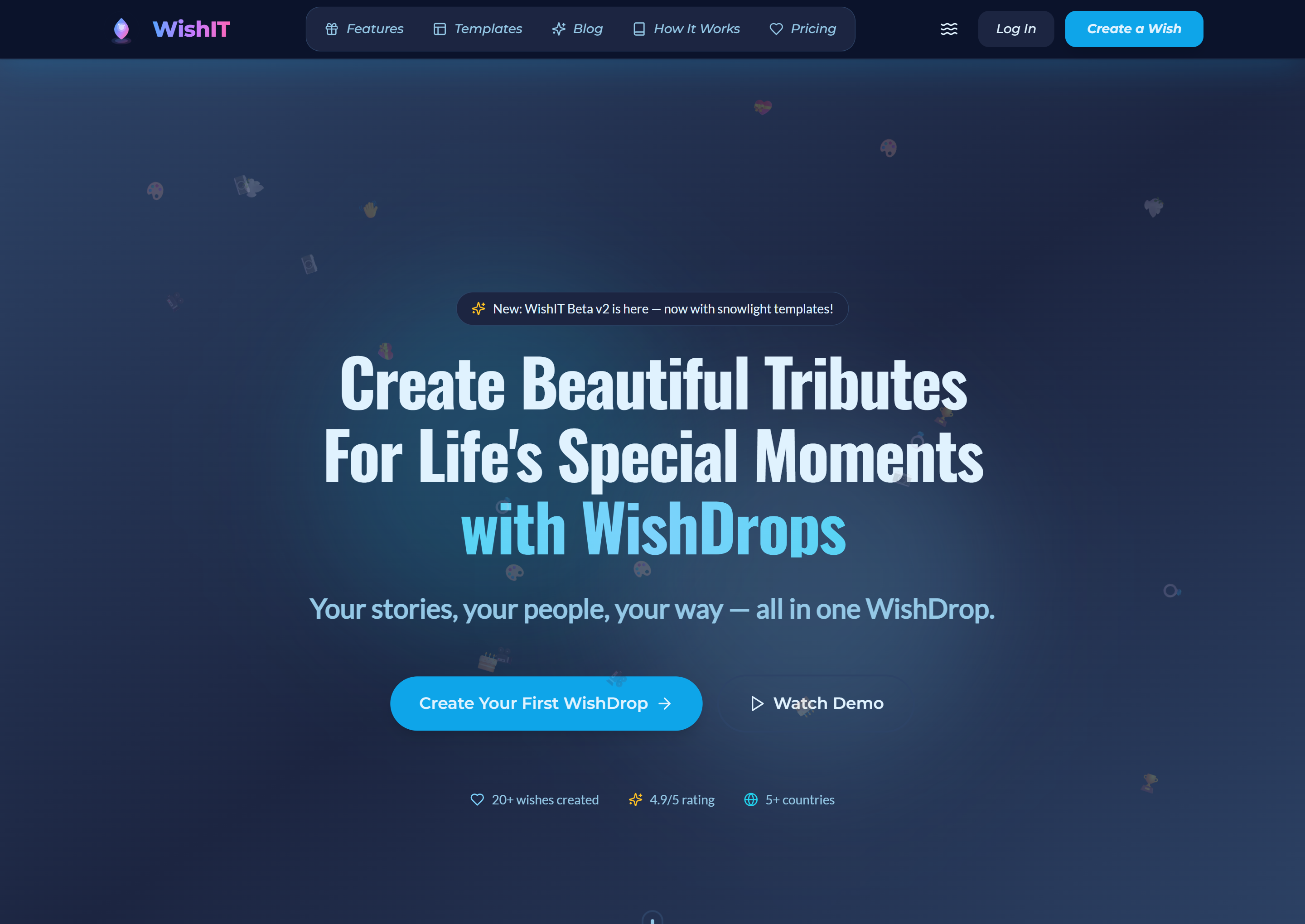 WishIT - Main product screenshot demonstrating key features and user interface
