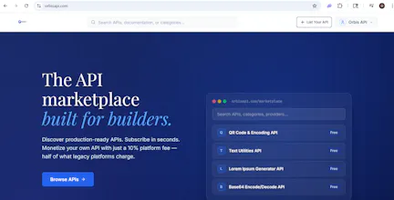 Orbis API Marketplace gallery image