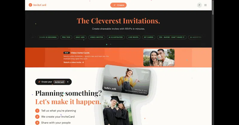 InviteCard screenshot 1