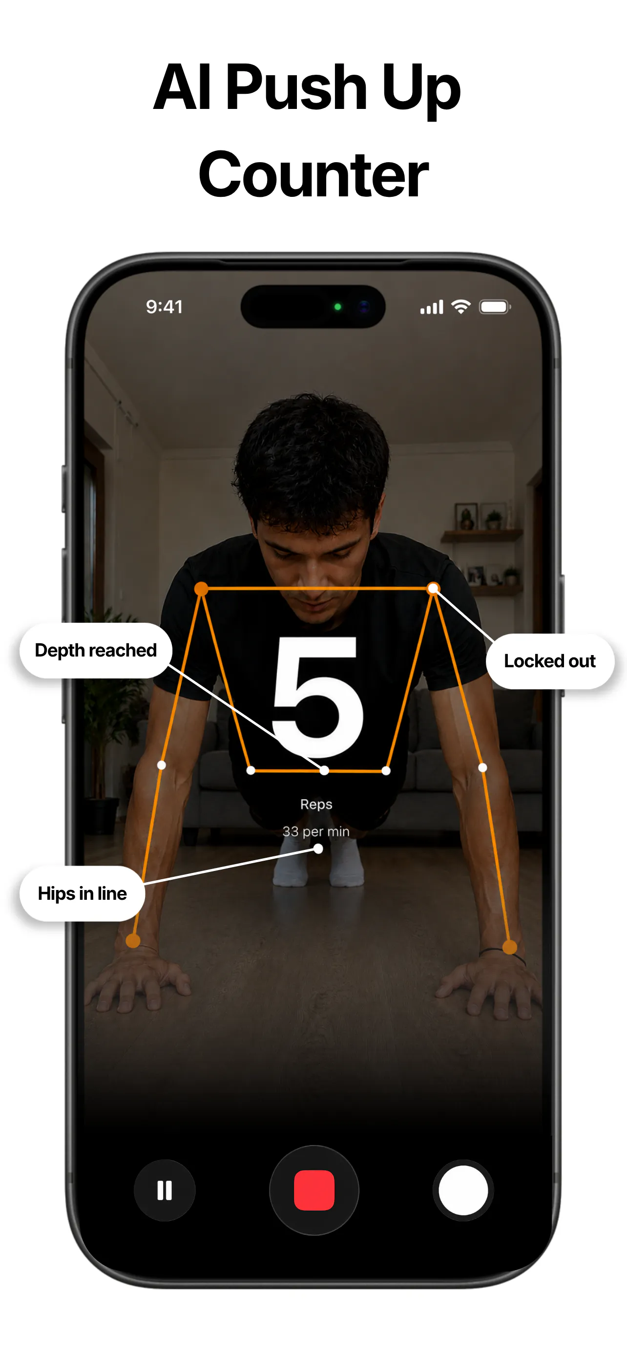 PushRank: Push Up Counter Game screenshot