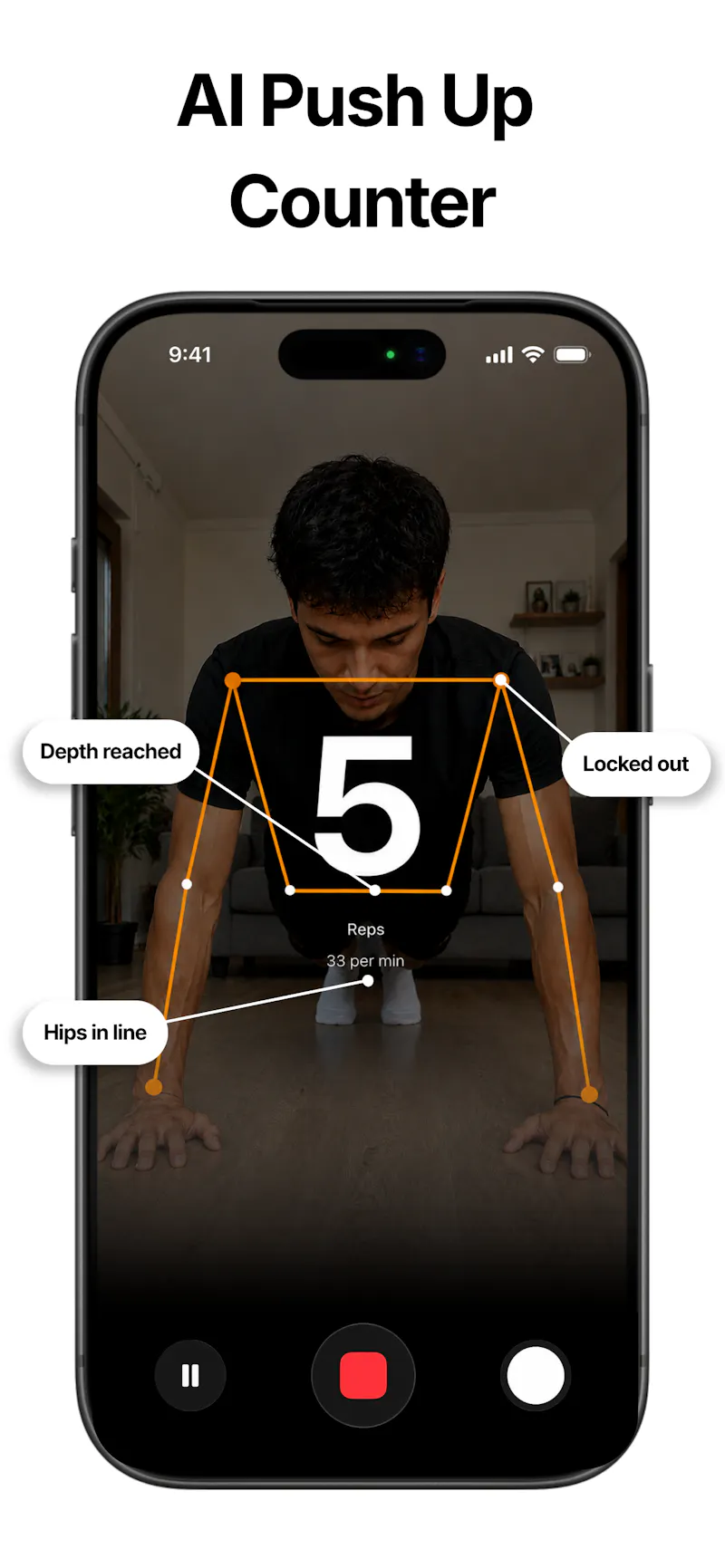 PushRank: Push Up Counter Game screenshot 2