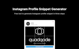 Instagram Profile Snippet Generator media 2
