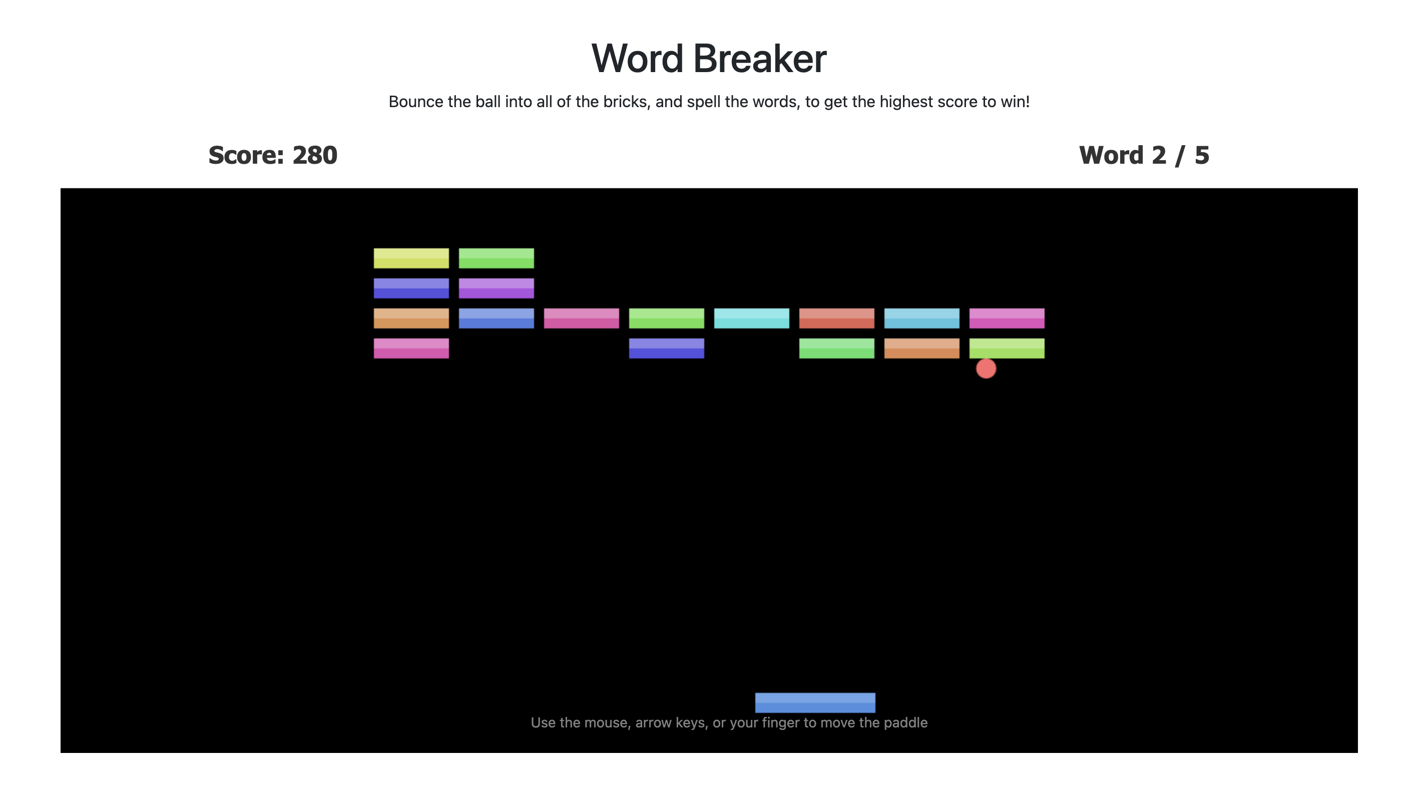 Free Spelling Games - Screenshot 2 showing product features and functionality