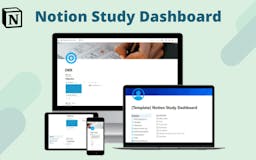 Notion Study Dashboard media 1